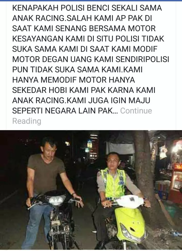 status medsos anak motor mengundang senyum © berbagai sumber status medsos anak motor mengundang senyum © berbagai sumber