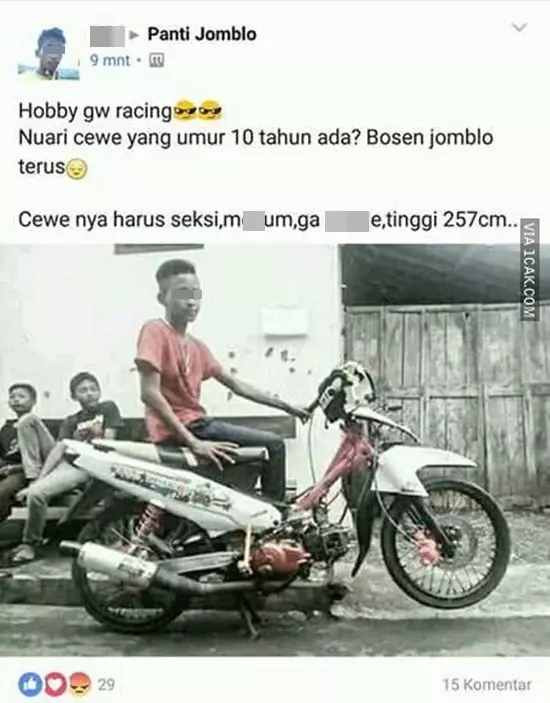 status medsos anak motor mengundang senyum © berbagai sumber status medsos anak motor mengundang senyum © berbagai sumber
