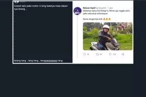 8 Status medsos 'anak motor' ini mengundang senyum