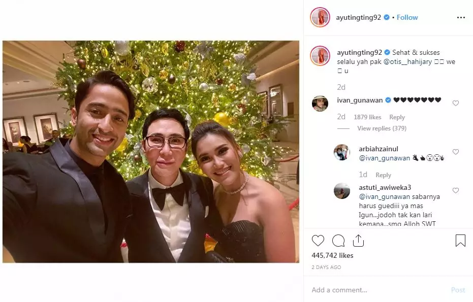 Ayu Ting Ting foto bareng Shaheer Sheikh © 2019 instagram.com