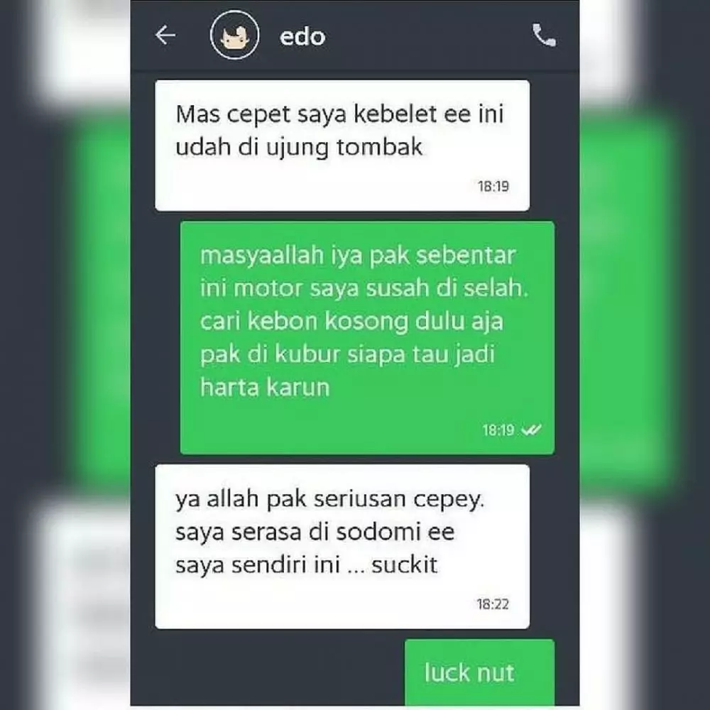 alasan pelanggan ojek online buru-buru © 2019 instagram.com alasan pelanggan ojek online buru-buru © 2019 instagram.com
