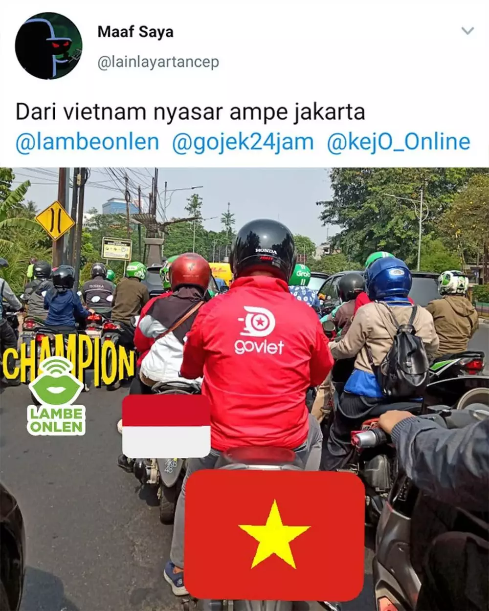 driver ojek cari penumpang kejauhan © berbagai sumber