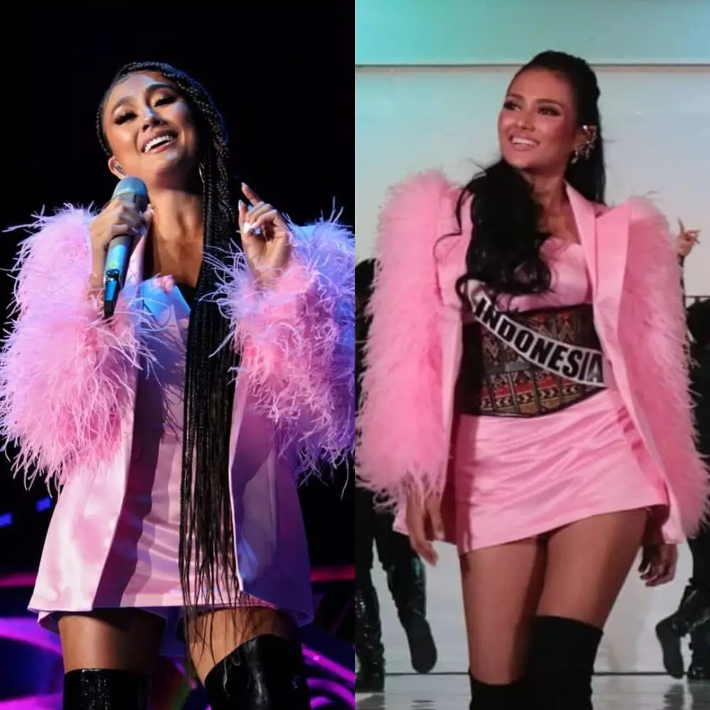 Agnez Mo pakai baju yang sama dengan seleb lain Instagram 