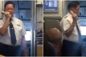 Detik-detik perpisahan pilot di penerbangan terakhir, penuh haru