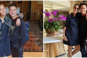 Aksi kocak Baim Wong tiru potret maternity Paula Verhoeven