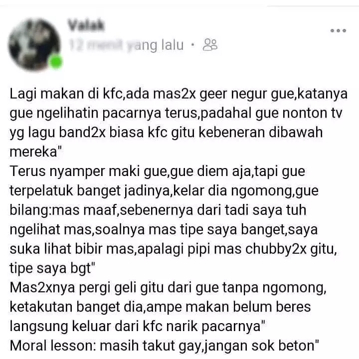 status medsos waktu beli makanan © berbagai sumber