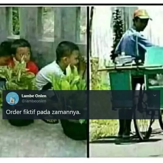 status medsos waktu beli makanan © berbagai sumber