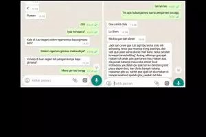 5 Chat WA lucu bule nyangka lagi dilamar pacar karena pengamen