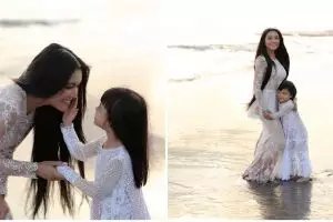 10 Momen seru ulang tahun ke-7 anak Denada, bertema BTS