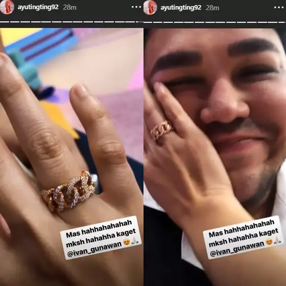 ivan gunawan kasih cincin ke ATT Instagram  ivan gunawan kasih cincin ke ATT Instagram