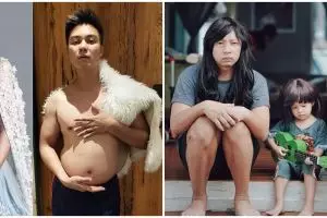 Aksi lucu 5 seleb tirukan pose istrinya, bikin ngakak