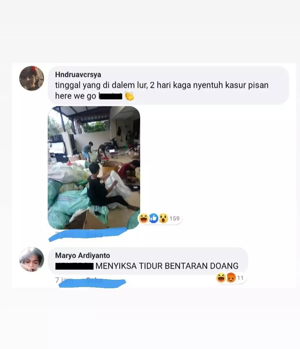 curhatan kurir harbolnas © Facebook/Hndruavcrsya