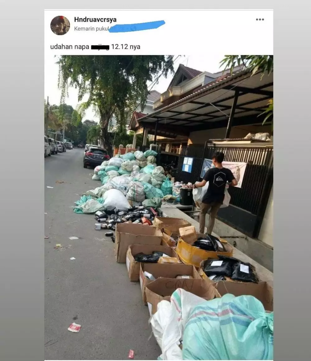 curhatan kurir harbolnas © Facebook/Hndruavcrsya