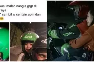8 Momen lucu driver ojek online dapat penumpang galau