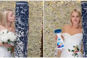 Viral, wanita cantik 26 tahun menikah dengan karpet