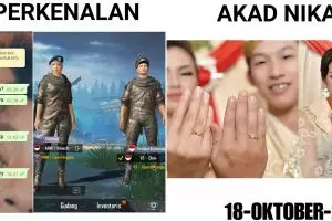 Kisah romantis sejoli kenalan di PUBG, berakhir di pelaminan