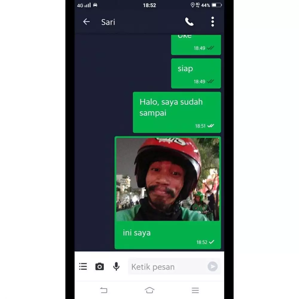 kirim foto lokasi driver ojek online © berbagai sumber kirim foto lokasi driver ojek online © berbagai sumber