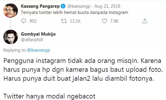 Keunggulan Twitter dibandingkan Instagram Istimewa Keunggulan Twitter dibandingkan Instagram Istimewa