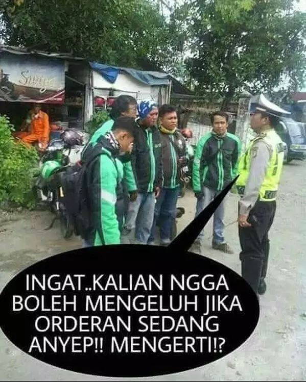 curhat driver ojek online ditilang © berbagai sumber