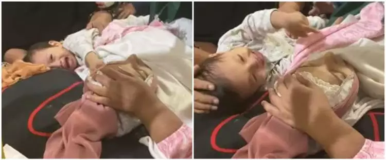 Viral video bayi menangis di atas jenazah ibunya, bikin mewek