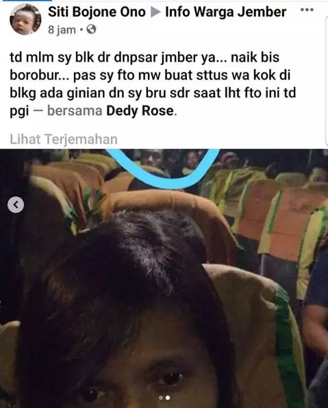 ngeri cewek ini penampakan serem bus © Instagram/@ndorobeii