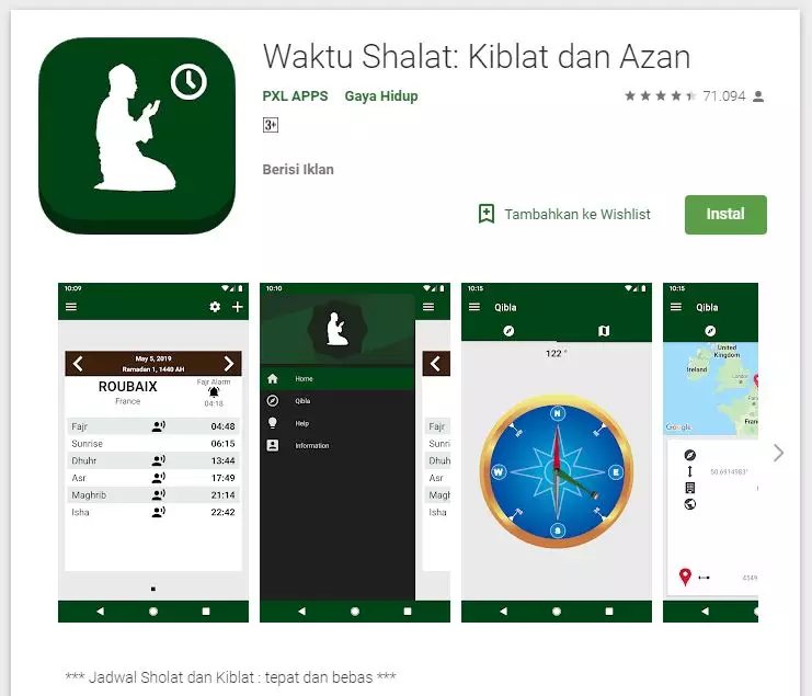 Aplikasi pencarian arah kiblat akurat untuk Android & iOS Istimewa
