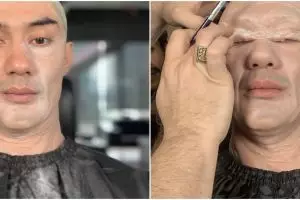 8 Pelesetan makeup Reza Rahadian ini endingnya kocak