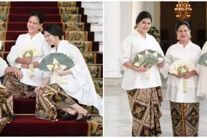 10 Potret kompak Iriana Jokowi, Selvi, & Kahiyang di Hari Ibu