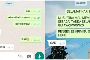 9 Chat lucu 'selamat hari ibu' ini endingnya bikin senyum tipis