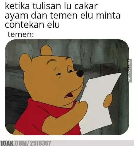 Meme tulisan jelek © 2019 brilio.net