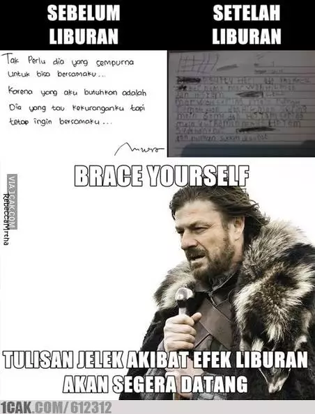 Meme tulisan jelek © 2019 brilio.net