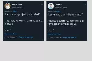 10 Cuitan lucu 'nembak gebetan', recehnya bikin geleng-geleng