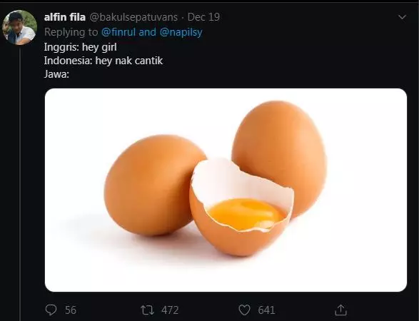 8 Cuitan lucu arti kata dalam bahasa daerah © 2019 brilio.net