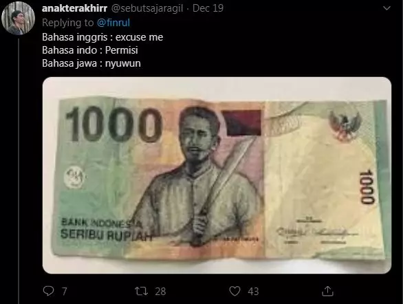 8 Cuitan lucu arti kata dalam bahasa daerah © 2019 brilio.net