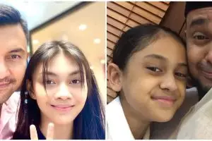 Wajah anak cewek 8 seleb ini mirip banget ayahnya, turunan banget