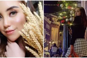 6 Potret Salmafina Sunan rayakan Natal di Amerika Serikat