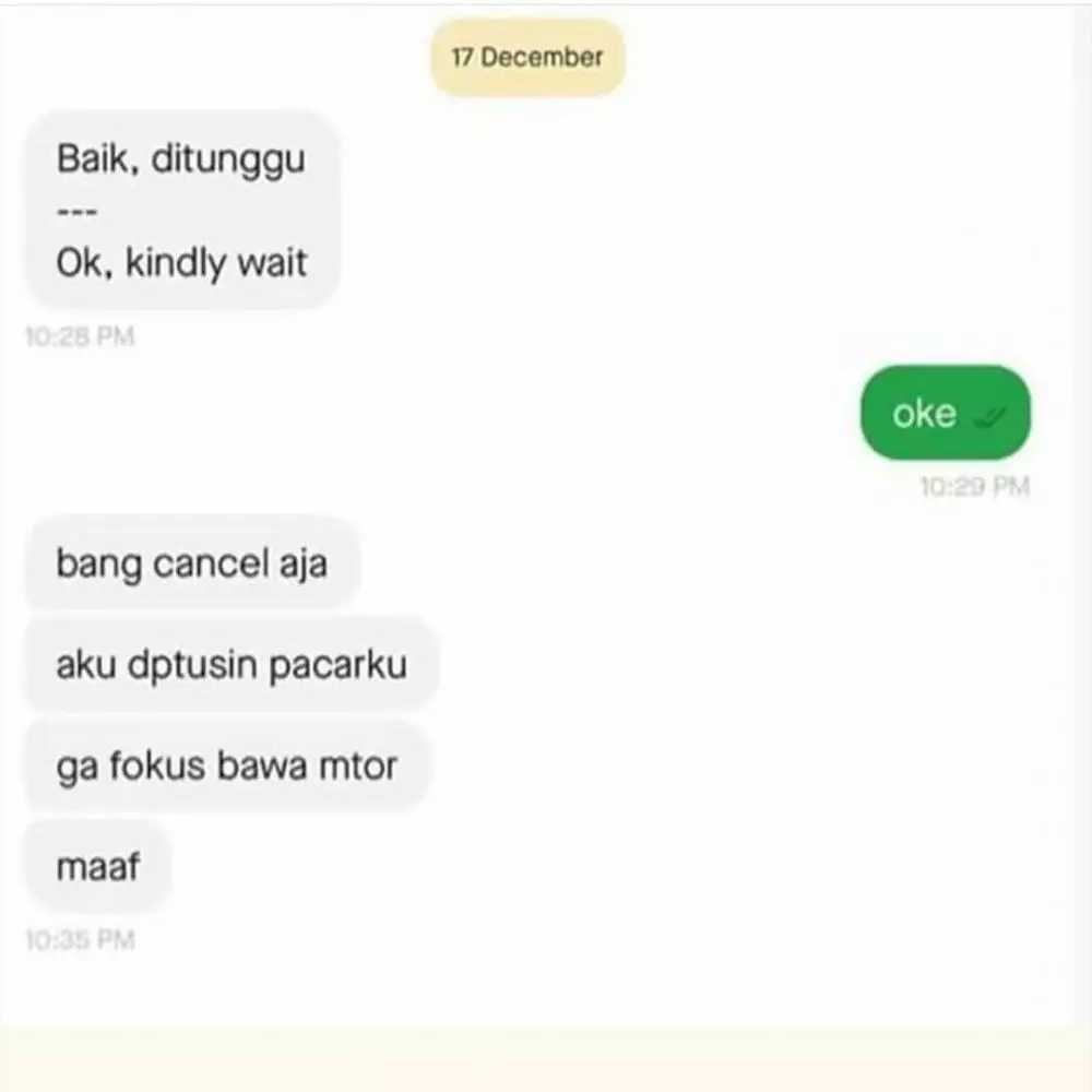 driver ojol galau Instagram
