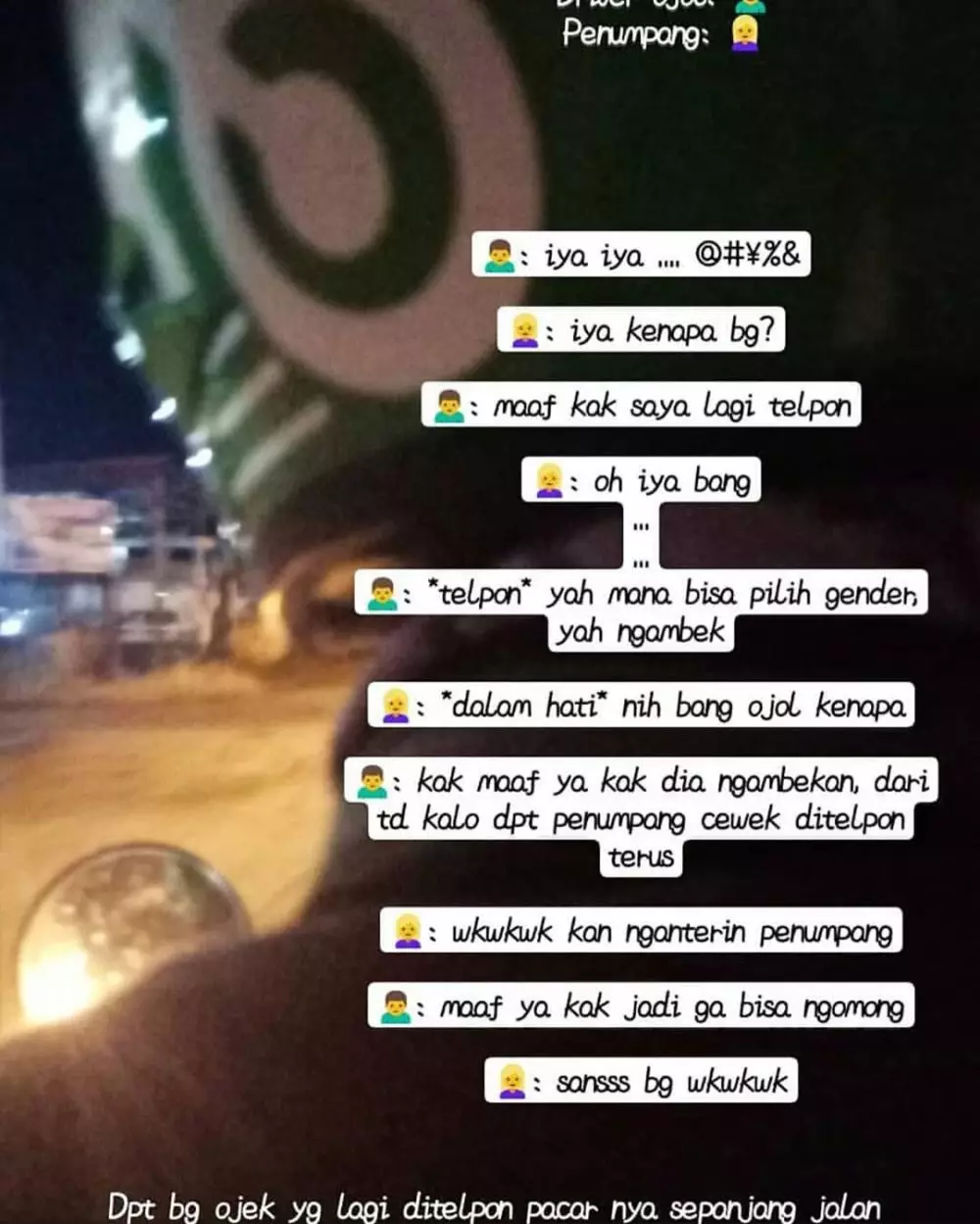 driver ojol galau Instagram