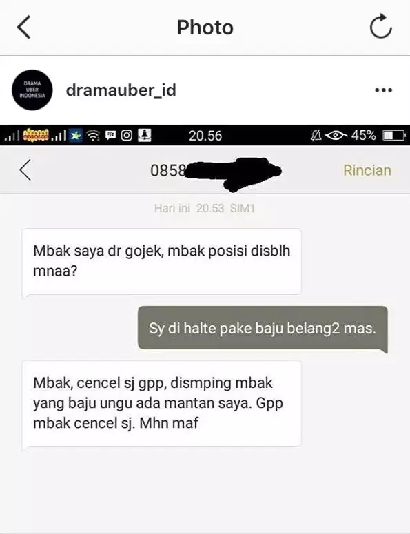 driver ojol galau Instagram