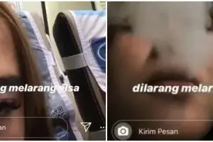 Viral perempuan ngevape dalam kereta, ini kronologinya