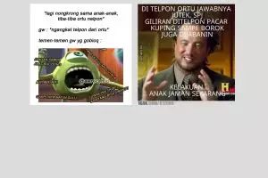 10 Meme lagi ditelepon emak ini lucunya bikin geleng kepala