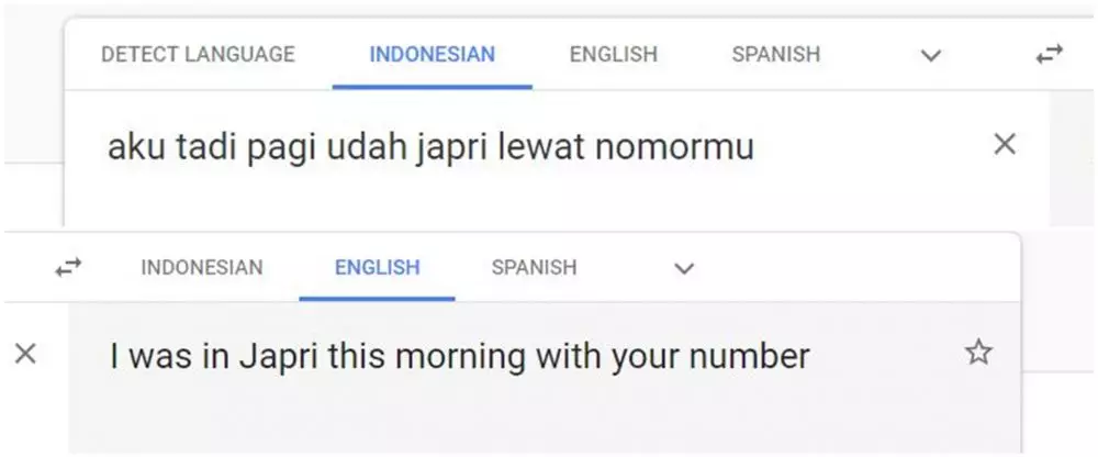 Terjemahan kata-kata nyeleneh Google Translate Google Translate