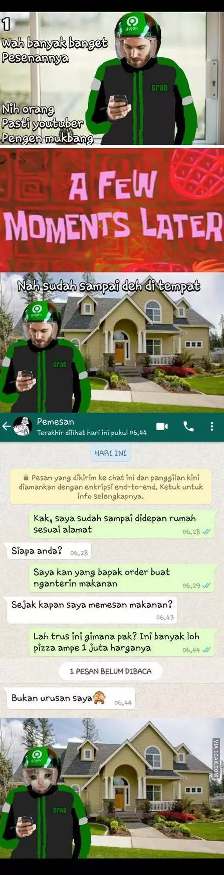 Meme suka duka driver ojol © 2019 brilio.net