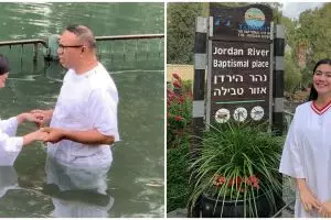 7 Momen Felicya Angelista baptis di Sungai Yordan, penuh sukacita