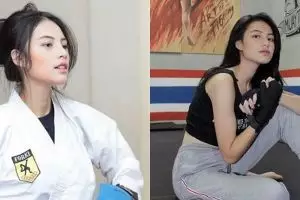 8 Gaya Lania Fira saat latihan bela diri, bikin cowok keder