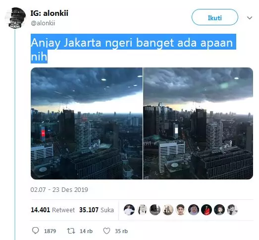 10 editan langit gelap Jakarta © 2019 brilio.net