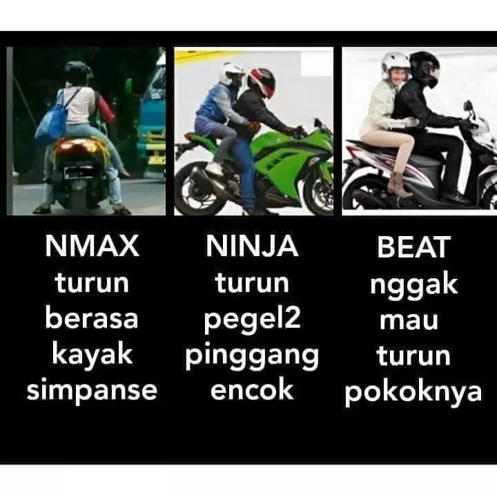 susahnya naik motor gede ketawa kasihan © berbagai sumber susahnya naik motor gede ketawa kasihan © berbagai sumber