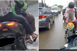 10 Potret susahnya naik motor gede, mau ketawa tapi kasihan