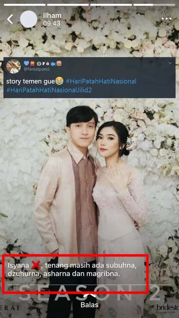 cuitan lucu isyana lamaran © berbagai sumber cuitan lucu isyana lamaran © berbagai sumber