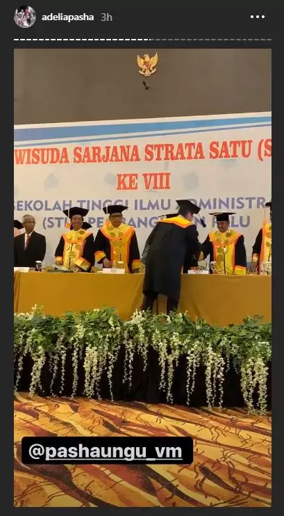 Momen wisuda Pasha Unggu Instagram